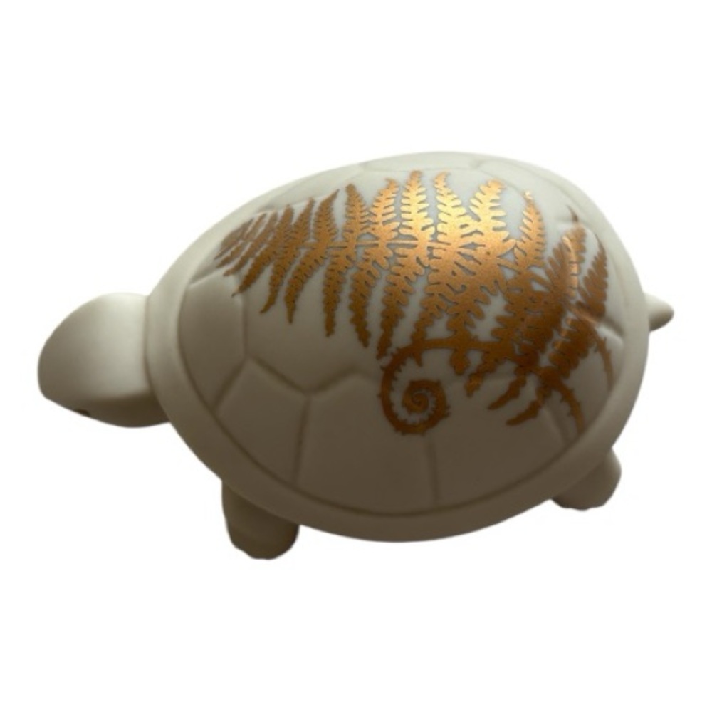 Lenox Longevity Turtle with Gold Fern Design